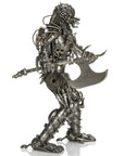 23 Predator with Axe Inspired Recycled Metal Sculpture - Xformerz
