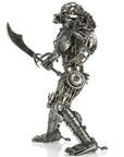 23 Predator with Sword Inspired Recycled Metal Sculpture - Xformerz