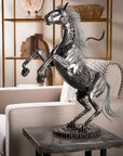 24 Jumping Horse Inspired Recycled Metal Art Sculpture - Xformerz