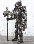 36” Predator Inspired Recycled Metal Sculpture - Xformerz