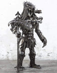 36” Predator Inspired Recycled Metal Sculpture - Xformerz