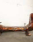 52" Bronze Dog Bench Recycled Metal Art Sculpture - Xformerz