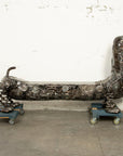 52" Dog Bench Recycled Metal Art Sculpture - Xformerz