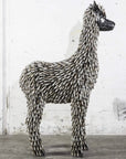 55 Spark Plug Alpaca Inspired Recycled Metal Sculpture - Xformerz