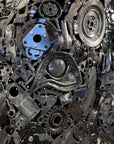 60 Elephant Inspired Recycled Metal Sculpture - Xformerz