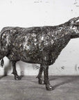 61” Cow Recycled Metal Art Sculpture - Xformerz