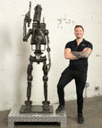 79 Droid Inspired Recycled Metal Sculpture - Xformerz