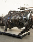 98 Wall Street Bull Inspired Recycled Metal Art Sculpture - Xformerz