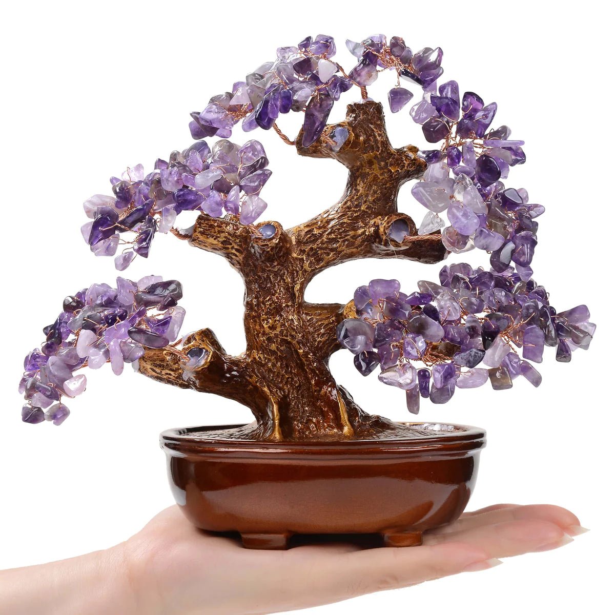 Amethyst Tree of Life with 360 Natural Gemstones - Xformerz