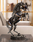 Galloping Horse Inspired Recycled Metal Art Sculpture - Xformerz