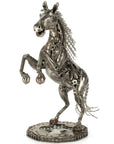 Galloping Horse Inspired Recycled Metal Art Sculpture - Xformerz