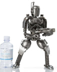 Jango Fett with Blaster Inspired Recycled Metal Sculpture - Xformerz
