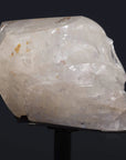 Natural Clear Quartz Skull Carving from Brazil on Custom Stand - 60 618 lbs - Xformerz