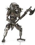 Predator with Battle Axe Inspired Recycled Metal Sculpture - Xformerz