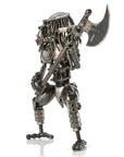 Predator with Battle Axe Inspired Recycled Metal Sculpture - Xformerz
