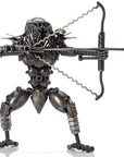 Predator with Bow and Arrow Inspired Recycled Metal Sculpture - Xformerz