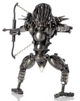 Predator with Bow and Arrow Inspired Recycled Metal Sculpture - Xformerz