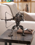 Predator with Bow and Arrow Inspired Recycled Metal Sculpture - Xformerz