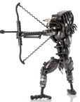 Predator with Bow and Arrow Inspired Recycled Metal Sculpture - Xformerz