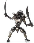 Predator with Dual Wielded Sword Inspired Recycled Metal Sculpture - Xformerz