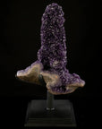 Uruguayan Amethyst Geode Specimen with Rare Stalactite Growth