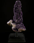 Uruguayan Amethyst Geode Specimen with Rare Stalactite Growth