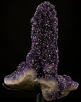 Uruguayan Amethyst Geode Specimen with Rare Stalactite Growth