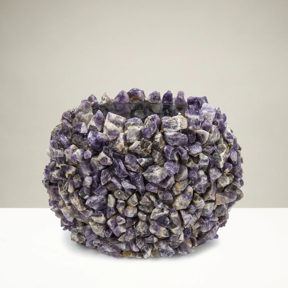 10.5 Natural Amethyst Gemstone Vase - Xformerz