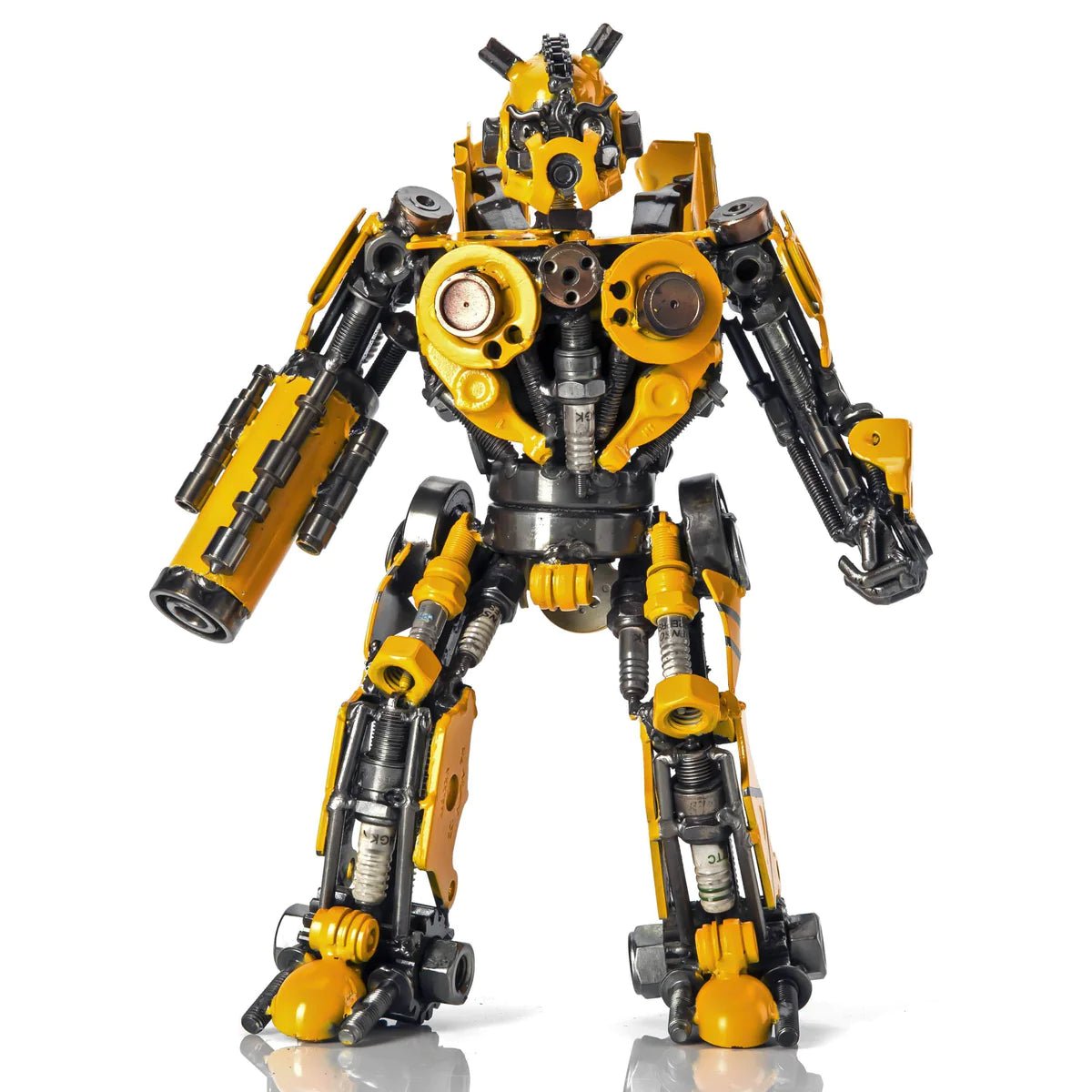 14 BumbleBee Inspired Recycled Metal Sculpture - Xformerz