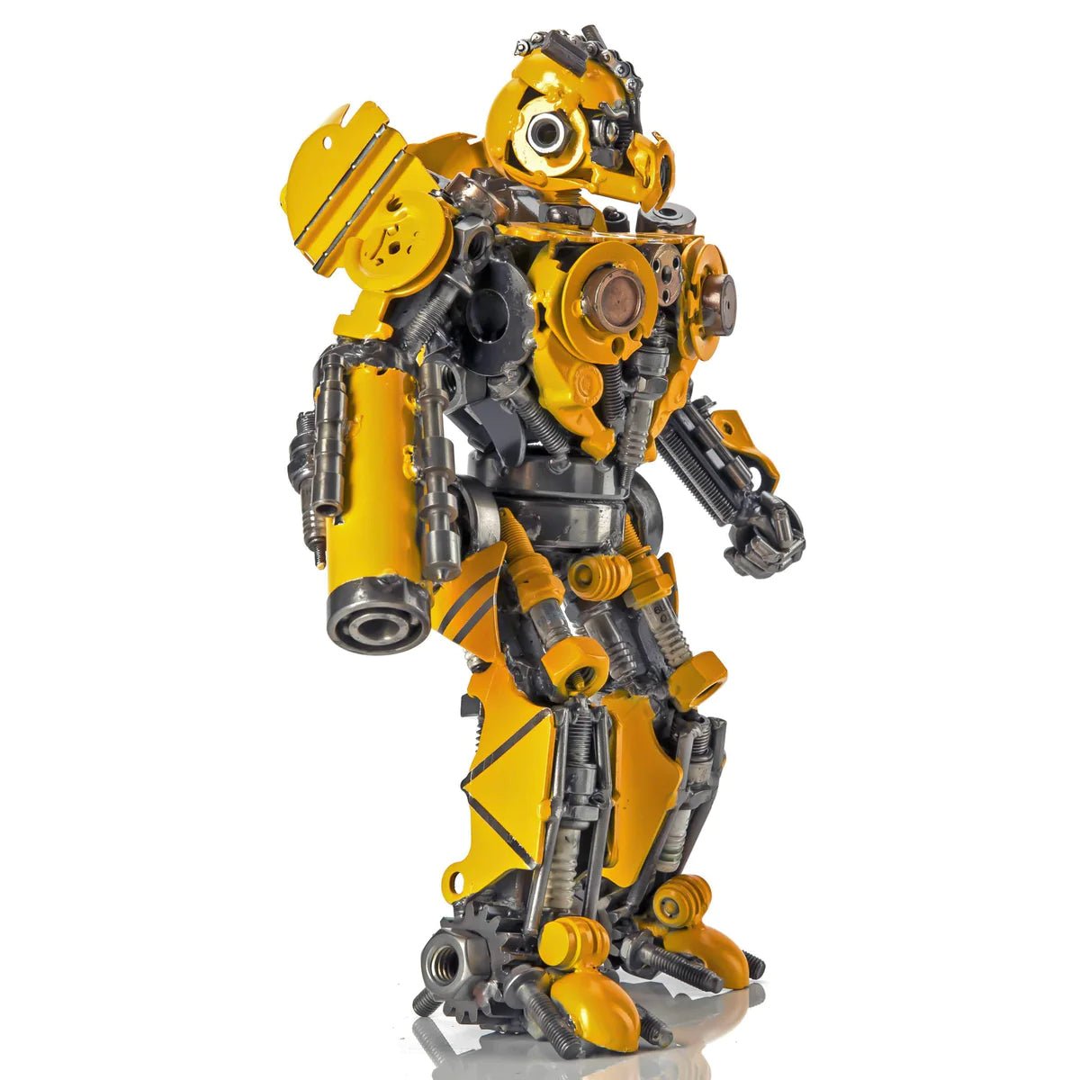 14 BumbleBee Inspired Recycled Metal Sculpture - Xformerz