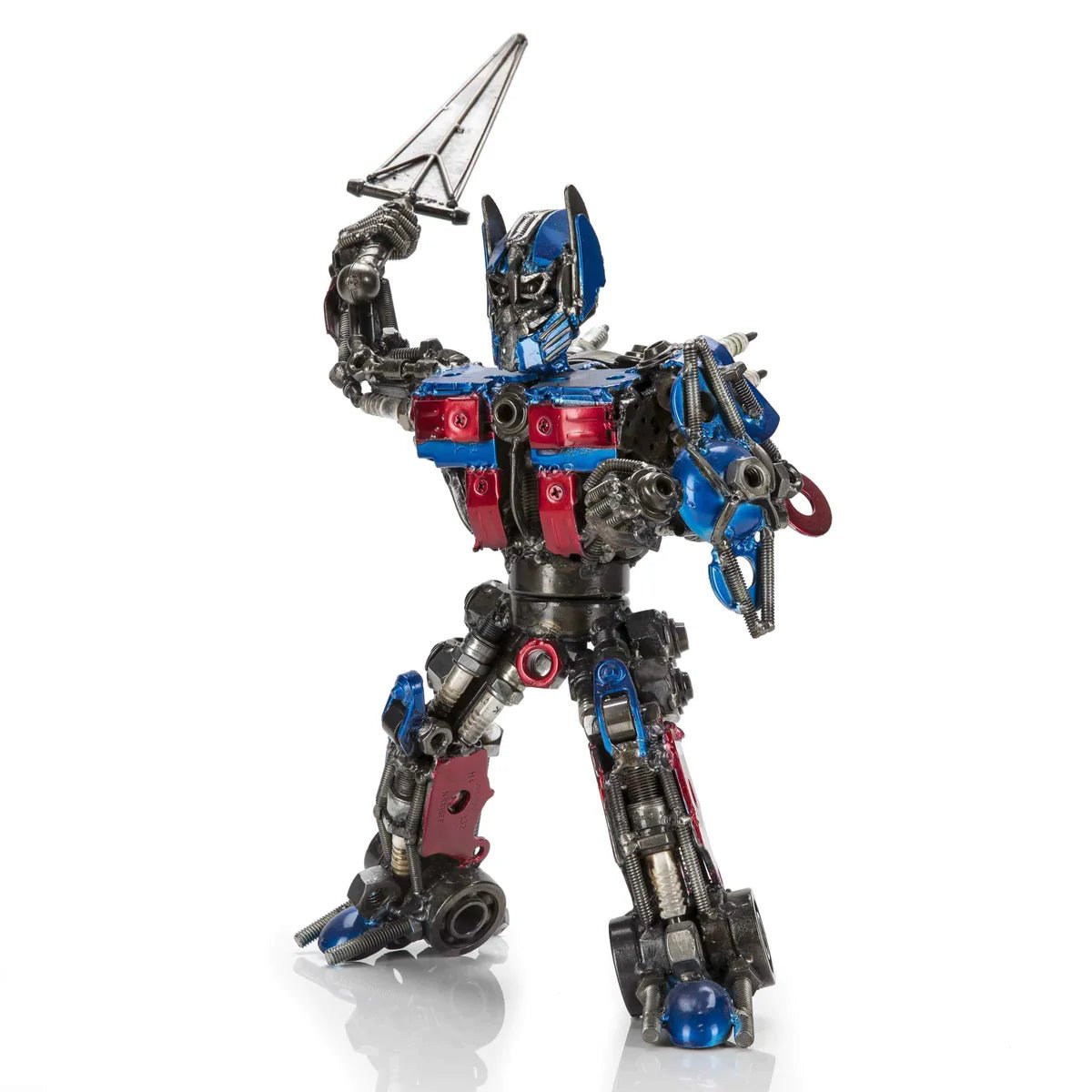 14” Optimus Prime Inspired Recycled Metal Sculpture - Xformerz