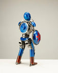 16 Captain America Inspired Recycled Metal Art Sculpture - Xformerz