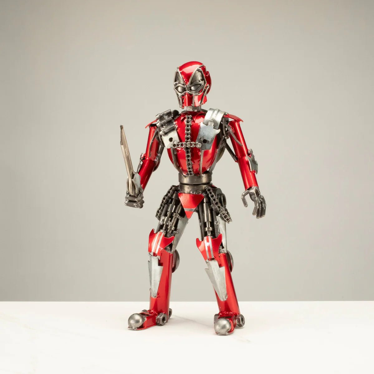 16 Deadpool Inspired Recycled Metal Art Sculpture - Xformerz