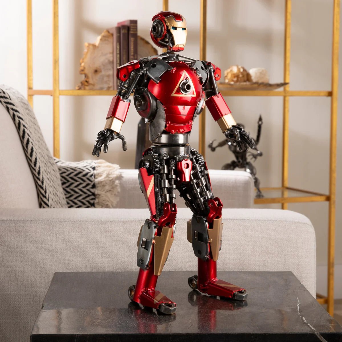 16 Iron Man Inspired Recycled Metal Art Sculpture - Xformerz