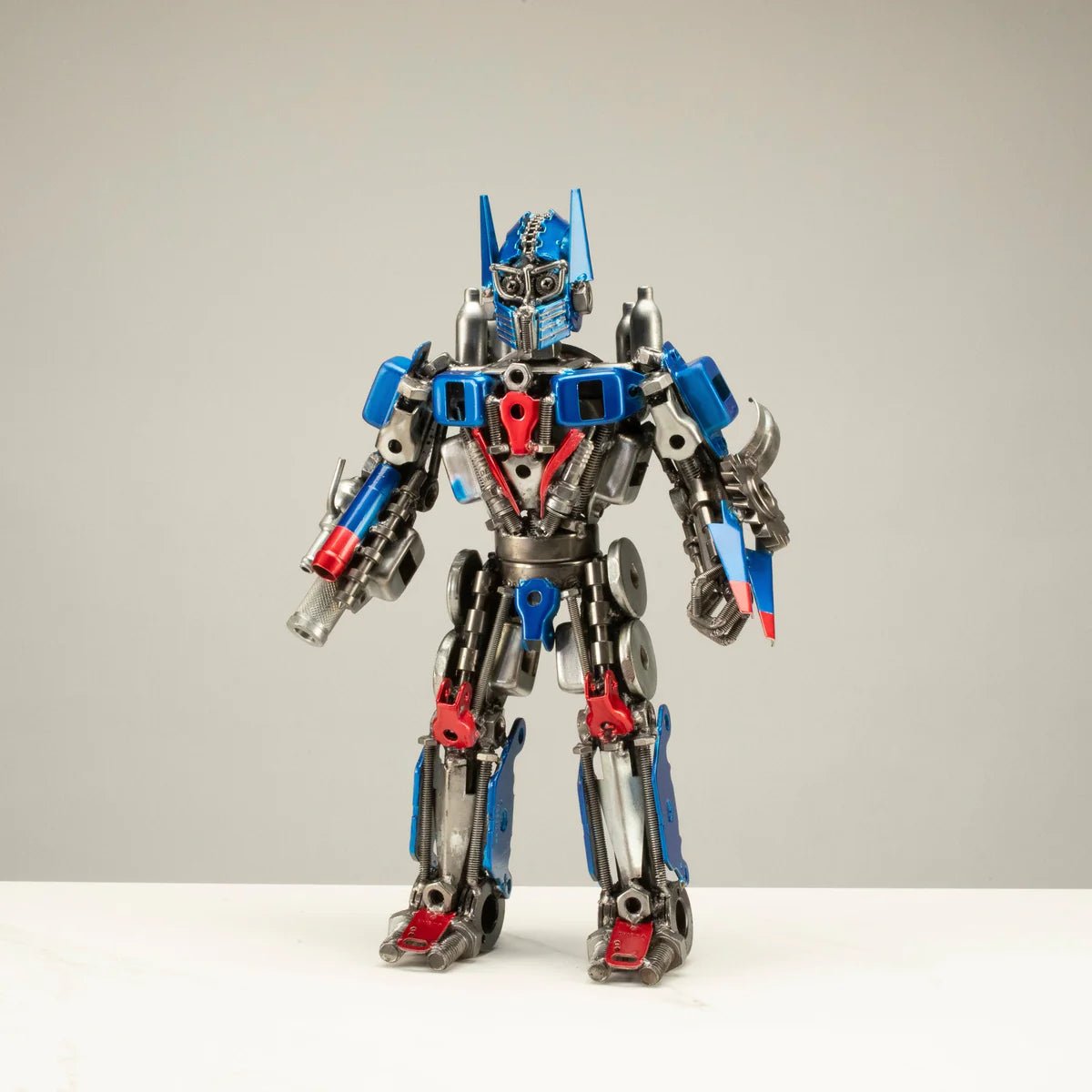 16" Optimus Prime Inspired Recycled Metal Art Sculpture - Xformerz