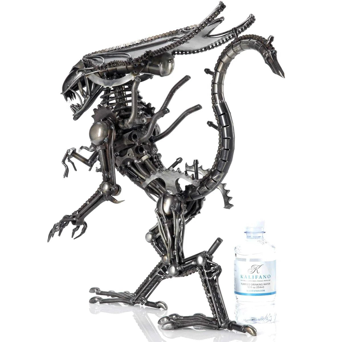 18 Queen Alien Inspired Recycled Metal Sculpture - Xformerz