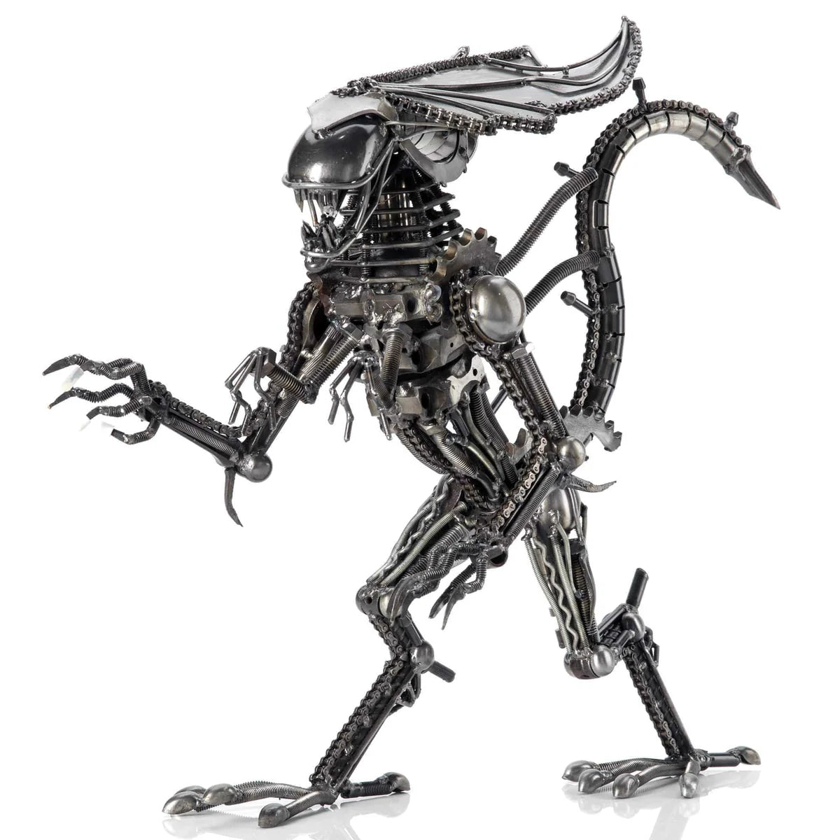 18 Queen Alien Inspired Recycled Metal Sculpture - Xformerz