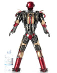 20 Red Iron Man Inspired Recycled Metal Sculpture - Xformerz