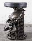 22” Predator Inspired Chair Recycled Metal Sculpture - Xformerz