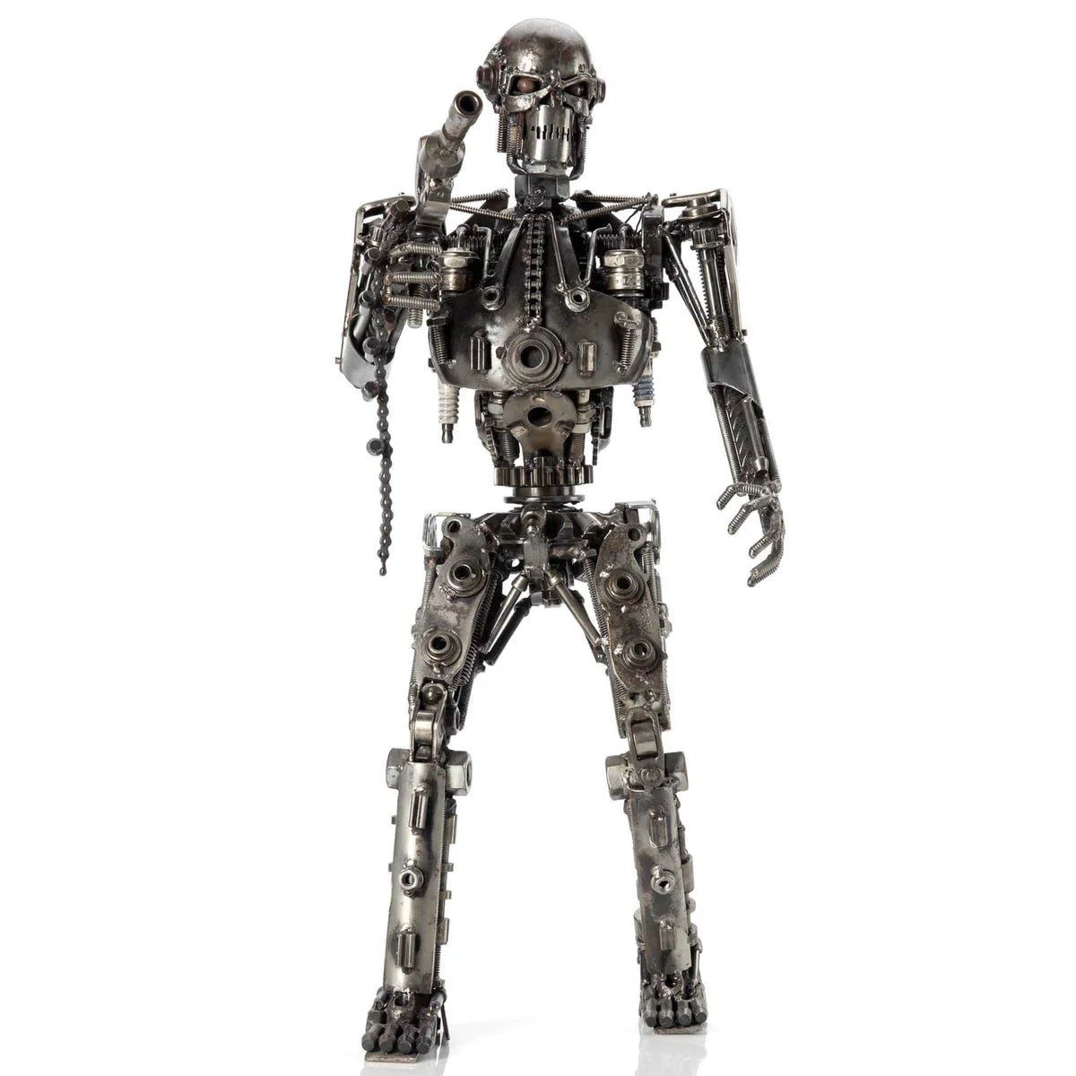 22 Terminator Inspired Recycled Metal Sculpture - Xformerz