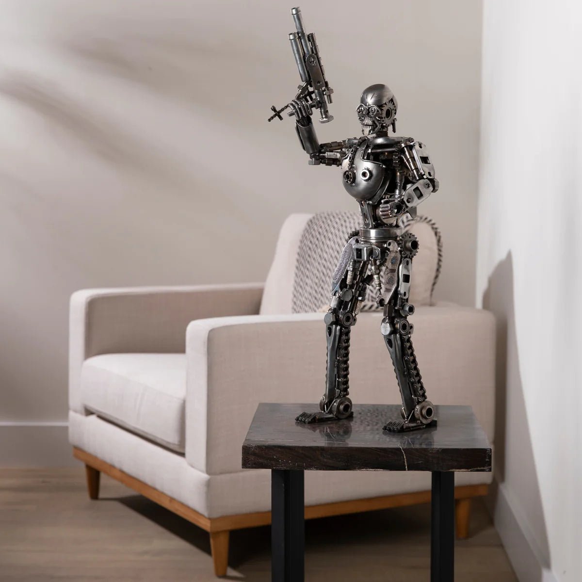 22 Terminator Inspired Recycled Metal Sculpture - Xformerz