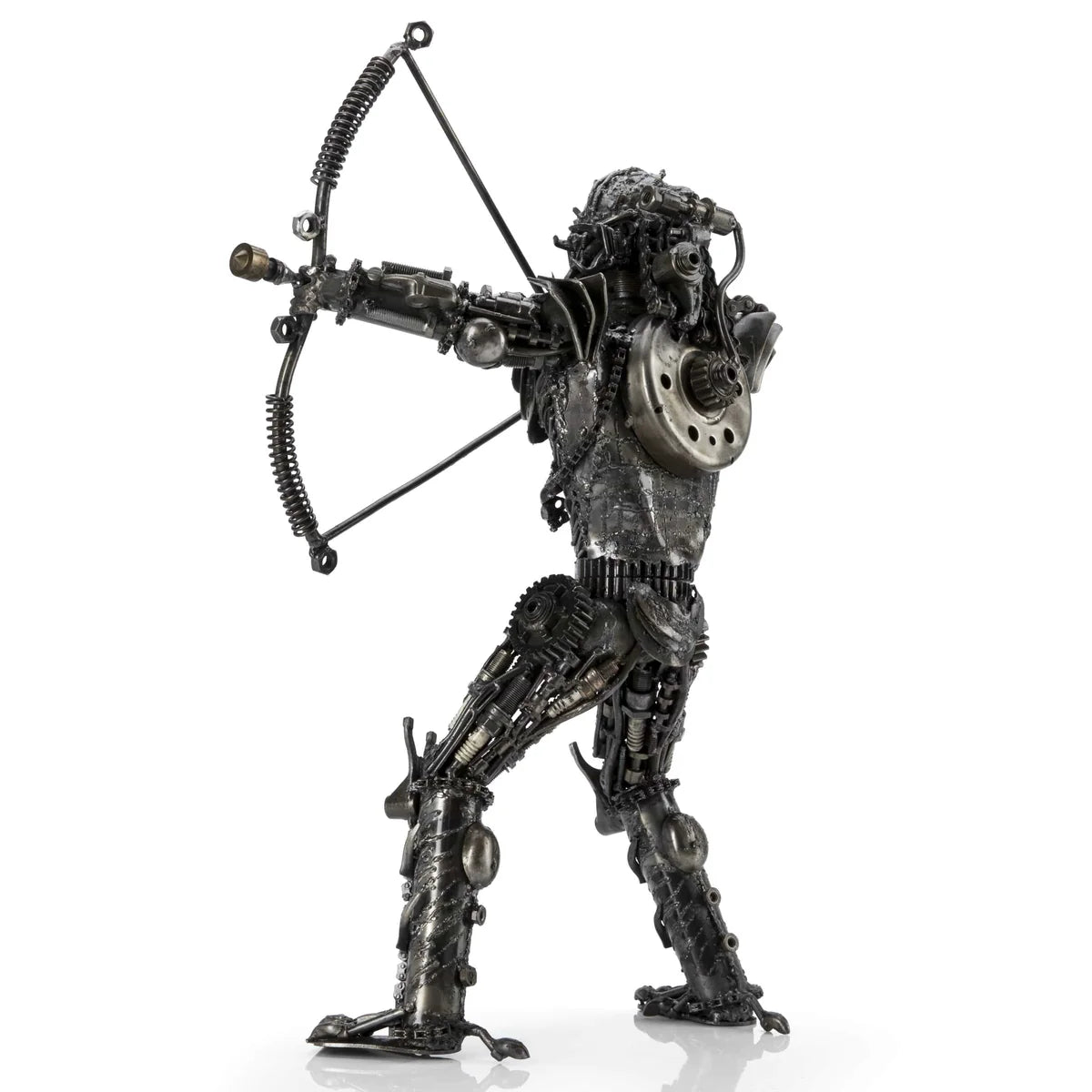 23 Predator with Bow & Arrow Inspired Recycled Metal Sculpture - Xformerz