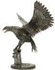 24 Majestic Eagle Inspired Recycled Metal Art Sculpture - Xformerz