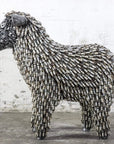 30 Spark Plug Sheep Inspired Recycled Metal Sculpture - Xformerz