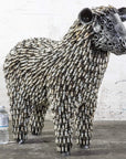 30 Spark Plug Sheep Inspired Recycled Metal Sculpture - Xformerz