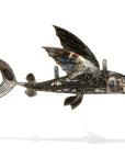 35 Flying Fish (Left) Inspired Recycled Metal Art Sculpture - Xformerz