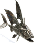 35 Flying Fish (Left) Inspired Recycled Metal Art Sculpture - Xformerz