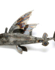 35 Flying Fish (Left) Inspired Recycled Metal Art Sculpture - Xformerz