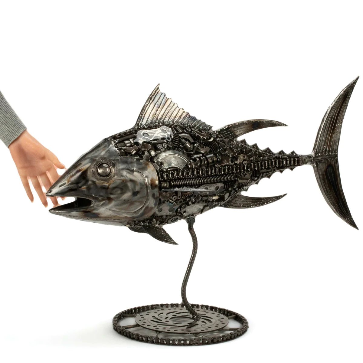 39 Tuna Fish Inspired Recycled Metal Art Sculpture - Xformerz