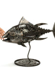 39 Tuna Fish Inspired Recycled Metal Art Sculpture - Xformerz